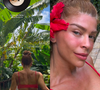 Aos 44 anos, Grazi Massafera roubou a cena nas redes sociais ao posar com um look fitness vermelho que evidenciou o abdômen definido e a musculatura conquistada com uma rotina intensa de exercícios