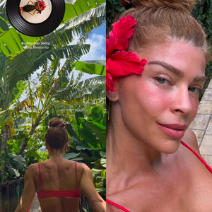 Aos 44 anos, Grazi Massafera roubou a cena nas redes sociais ao posar com um look fitness vermelho que evidenciou o abdômen definido e a musculatura conquistada com uma rotina intensa de exercícios