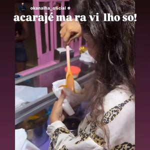 Regina Casé provou o acarajé da mãe de O Kannalha