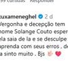 Xuxa Meneghel detona Solange Couto em publicação no Instagram