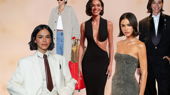 A semana nem acabou e Bruna Marquezine já serviu 7 looks, da alfaiataria ao decotão assimétrico; uma análise detalhada sobre as escolhas ousadas da atriz