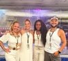 Wic Tavares posou para foto com Paolla Oliveira, ex-namorada de Diogo Nogueira, durante a cobertura do carnaval