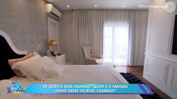 Luxo em um dos quartos da casa do cantor sertanejo Marcos, dupla de Belutti