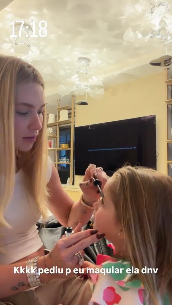 Story de Virginia Fonseca com a filha Maria Flor foi interpretado por internautas como possível indireta após vídeo de Ana Castela viralizar