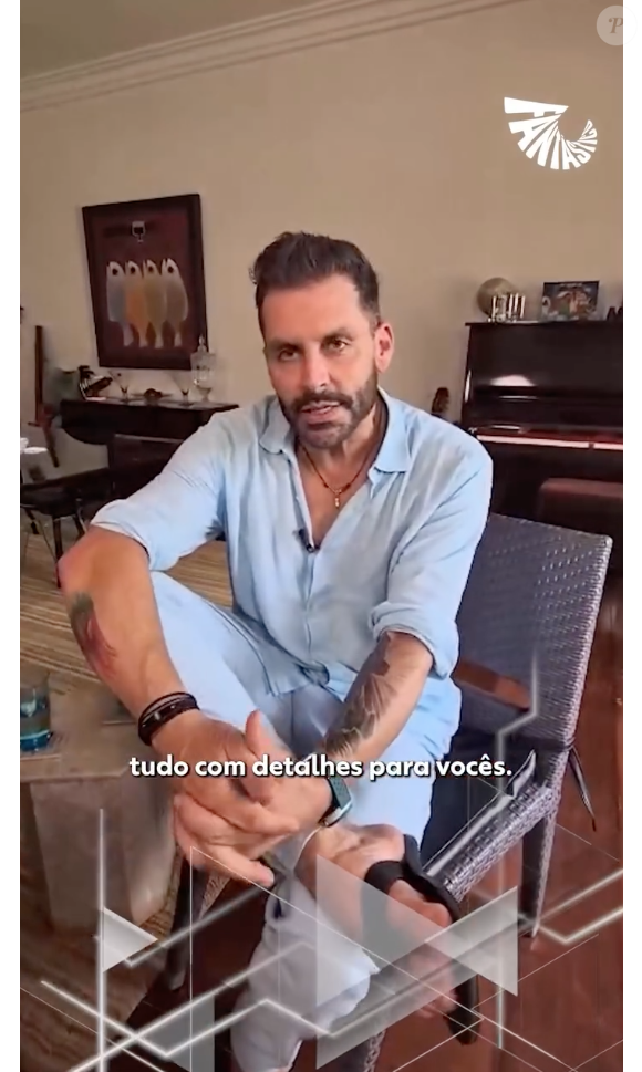Em um vídeo divulgado nas redes sociais, Henri Castelli fez sua primeira aparição após sua saída do reality show