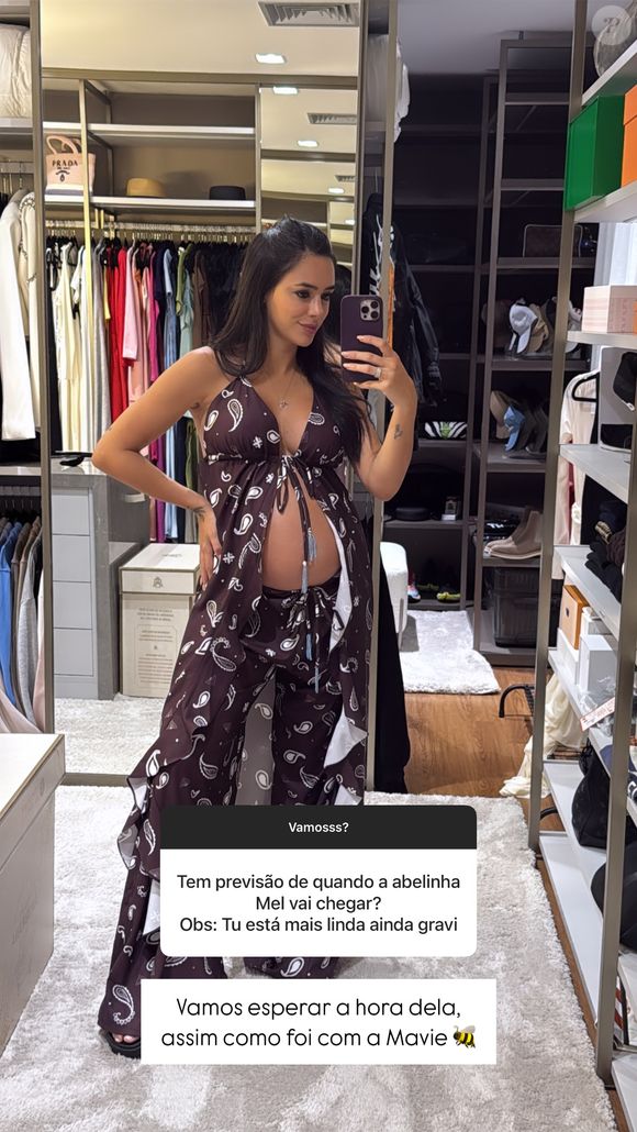 Bruna Biancardi fez uma 'cesariana de emergência' para a chegada da segunda filha, segundo o colunista Leo Dias