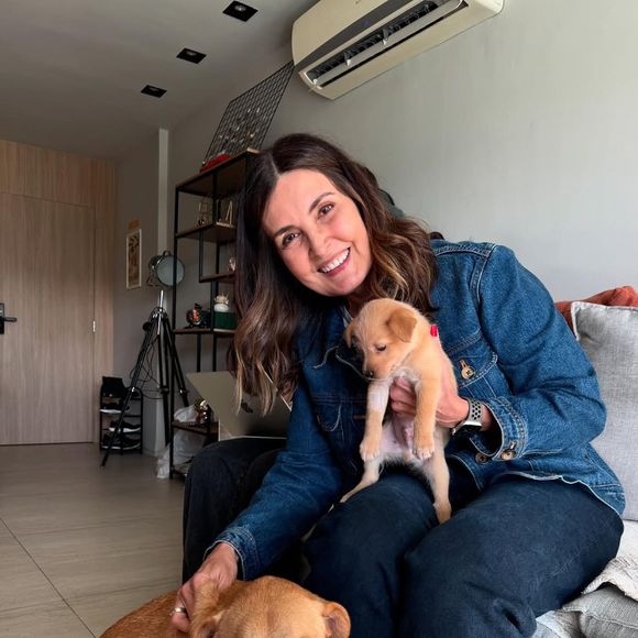 Segundo Fátima Bernardes, o nome do novo cachorro é nada menos que Bruce William