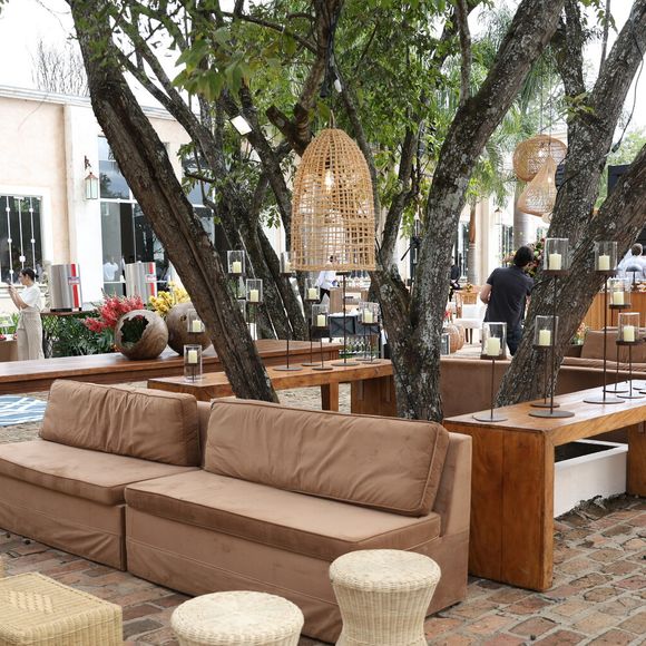 Outro ambiente decorado para a festa pre-wedding de Giovanna Lancellotti e Gabriel David.