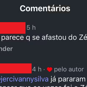 ‘Já pararam pra pensar que, às vezes, foi o Zé Felipe quem se distanciou?’, escreveu outro fã que ganhou curtida de Lucas Guedez