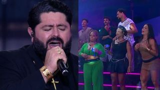 Pastor Fábio Lacerda 'prega' durante show de César Menotti e Fabiano no 'BBB 25', e web ironiza: 'Virou Record'