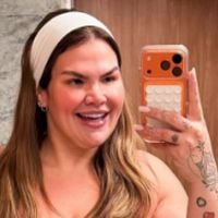 75 kg mais magra, Thais Carla exibe silhueta mais fina e corpo real em look colado para academia; antes e depois choca a web: 'Espetacular'