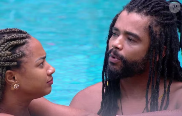 No 'BBB 25', Aline Patriarca não deixou Diogo chupar seus pés.