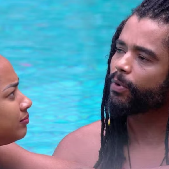 No 'BBB 25', Aline Patriarca não deixou Diogo chupar seus pés.
