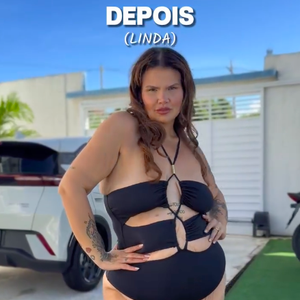 'Depois' de Thais Carla foi um vídeo de maiô vazado destacando seu corpo bem mais magro