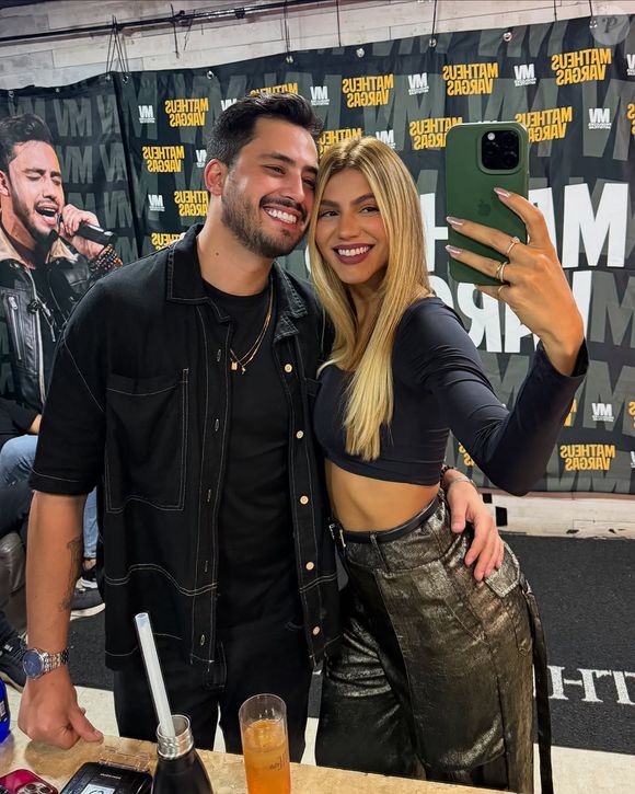 Hariany Almeia terminou namoro com Matheus Vargas, filho de Leonardo.