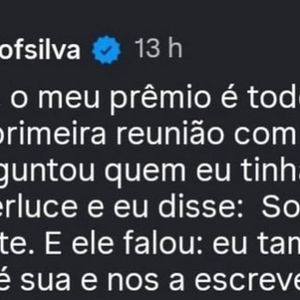 Aguinaldo Silva se declara para Sophie Charlotte, a Gerluce de 'Três Graças', após atriz ser esnobada no 'Melhores do Ano'