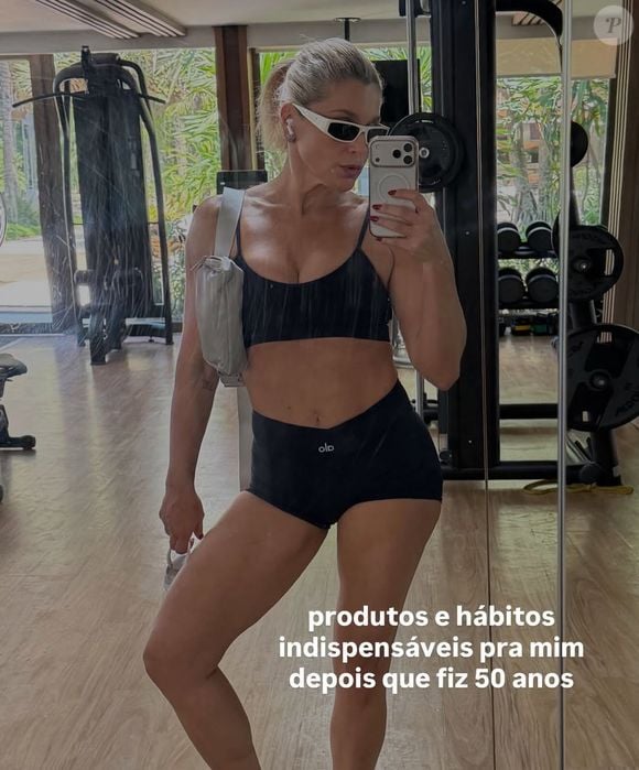 Flávia Alessandra prioriza musculação após os 40 anos como estratégia de saúde e longevidade