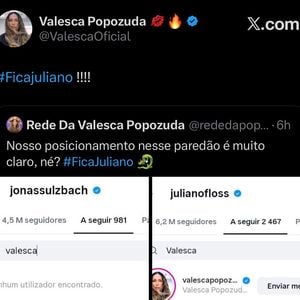 Valesca Popozuda também pediu 'Fica Juliano' nas redes sociais