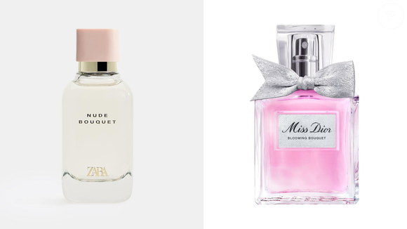 Nude Bouquet (Zara) - 100 ml | R$ 199,00 - mistura cereja, peônia e baunilha em uma fragrância suave e acolhedora. Usuários dizem lembrar o Miss Dior Blooming Bouquet, da Dior, conhecido pela delicadeza floral