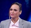 Ana Paula Renault apostou em um look cheio de estilo para participar do 'Domingão com Huck'