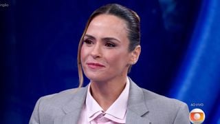 Ana Paula Renault no Domingão: campeã do 'BBB 26' usa look estiloso de R$ 8 mil e entrega origem das peças. 'A Xuxa me deu'
