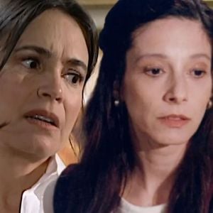Helena (Regina Duarte) não perdoa Marta (Bia Nunnes) por revelar seu segredo para Joyce (Carla Marins) no final de História de Amor