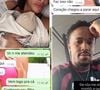 Tainá Militão mandou uma foto com um bebê no colo para dar a entender que o filho com Éder Militão tinha nascido