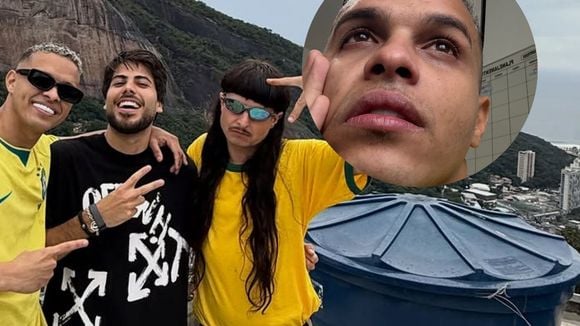 Livramento! Influenciador brasileiro chora e revela que quase entrou em helicóptero que caiu com Oliver Tree e Gaspi: 'Não pude ir'