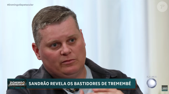 Sandrão deu uma entrevista ao 'Domingo Espetacular' contando os bastidores de sua estadia em Tremembé