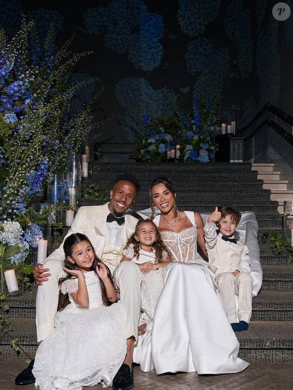 Tainá Militão e Eder Militão se casaram em julho de 2025, quando reuniram os filhos