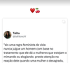 Alice Wegmann compartilhou uma publicação em seu perfil na web, na manhã desta quinta-feira (17).