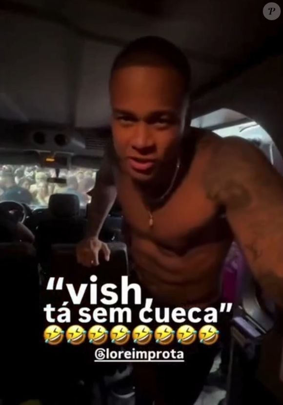 Léo Santana foi flagrado sem cueca e apenas de short pela mulher, Lorena Improta, após bloco de carnaval 2025