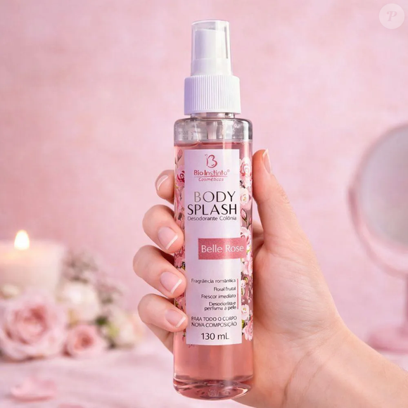 Para quem prefere fragrâncias suaves no dia a dia, o Body Splash Belle Rose, da Bio Instinto, aposta em um aroma leve e feminino que deixa a pele perfumada com discrição. O produto estava disponível por R$12,49 na Amazon até o fechamento desta matéria