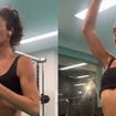 'Pernas em chamas': de cabelo cacheado, Bruna Marquezine pega pesado em treino com personal e valoriza corpo definido