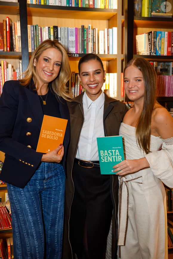 Mariana Rios lançou os livros ‘Basta Sentir’ e ‘Sabedoria de Bolso’ com as presenças de Rafaella Justus e Ticiane Pinheiro