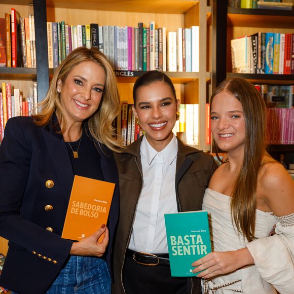 Mariana Rios lançou os livros ‘Basta Sentir’ e ‘Sabedoria de Bolso’ com as presenças de Rafaella Justus e Ticiane Pinheiro
