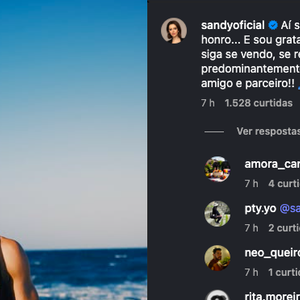 Comentário de Sandy sobre Lucas Lima emocionou o público e rendeu elogios dos fãs