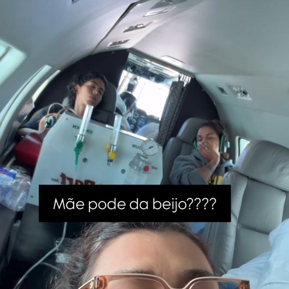 Preta Gil despertou preocupação entre os fãs na manhã deste domingo (06), ao publicar um vídeo onde aparece em uma UTI montada dentro de um jatinho particular