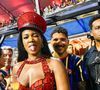 Carnaval 2025: Iza e Yuri Lima posaram abraçadinhos, enquanto a cantora fazia careta para a câmera
