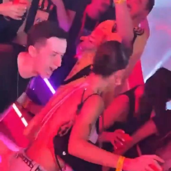 Bianca, 'Boca Rosa', também curtiu o show.