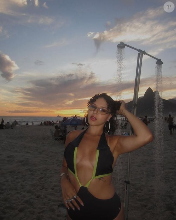 Aysha chegou a compartilhar com os seguidores do Instagram algumas fotos enquanto esteve no Rio de Janeiro.