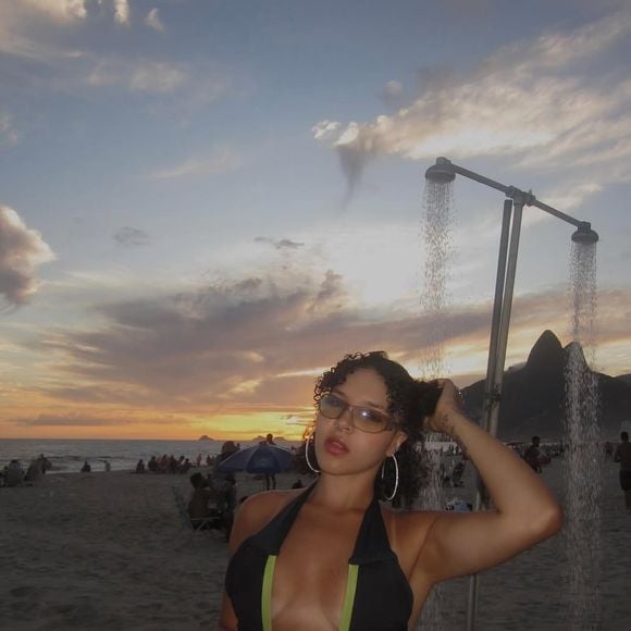 Aysha chegou a compartilhar com os seguidores do Instagram algumas fotos enquanto esteve no Rio de Janeiro.