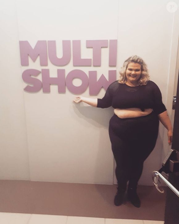 Então, Thais Carla foi apresentada a programas de televisão famosos até no Multishow