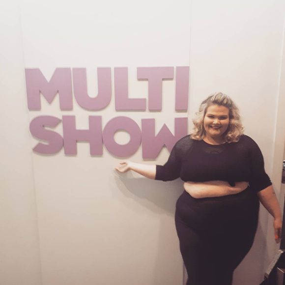 Então, Thais Carla foi apresentada a programas de televisão famosos até no Multishow