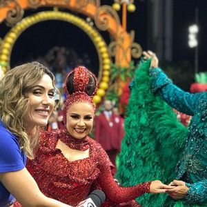 Além do jornalismo, Michelle Barros também fez coberturas do Carnaval da TV Globo