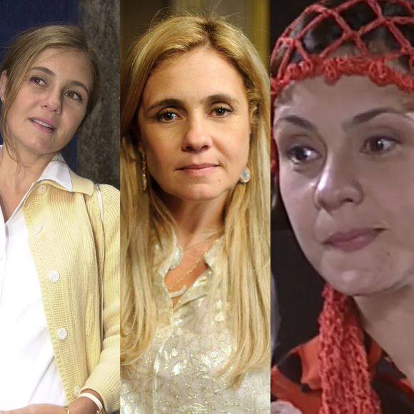 Nazaré mais jovem, Carminha, de 'Avenida Brasil', e mais! 22 fotos de personagens que provam a versatilidade de Adriana Esteves