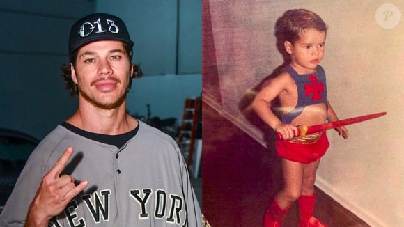 Alguém aí pediu um guerreiro? José Loreto esbanjava fofura quando criança