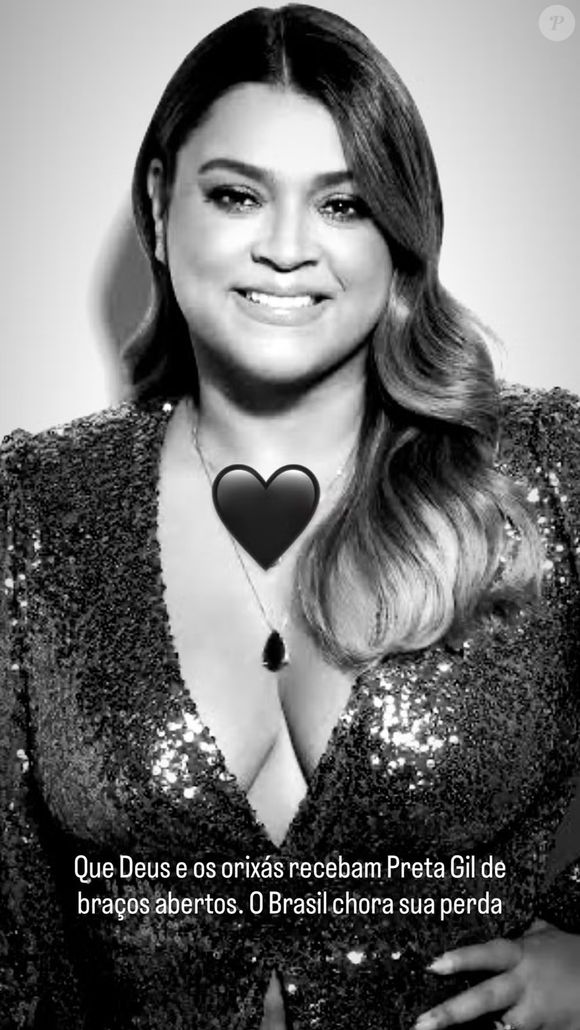 Anitta lamenta morte de Preta Gil