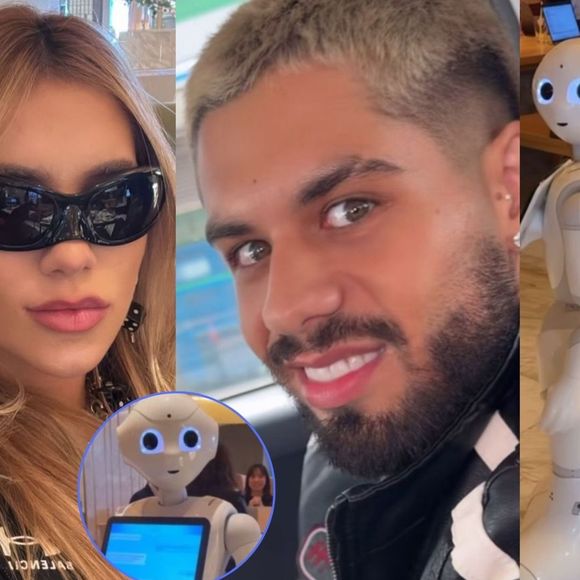 'Que bizarro. Que loucura': a reação de Virginia e Zé Felipe ao serem atendidos por robôs em restaurante no Japão