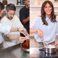 MasterChef já! Com look de alfaiataria, Bruna Marquezine ‘mete a mão na massa’ com chef internacional famoso